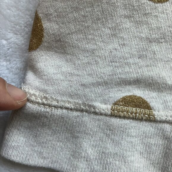 Baby Gap 3T Cream Gold Polka Dot Hoodie Sweater GUC Toddler Girl - Picture 12 of 16